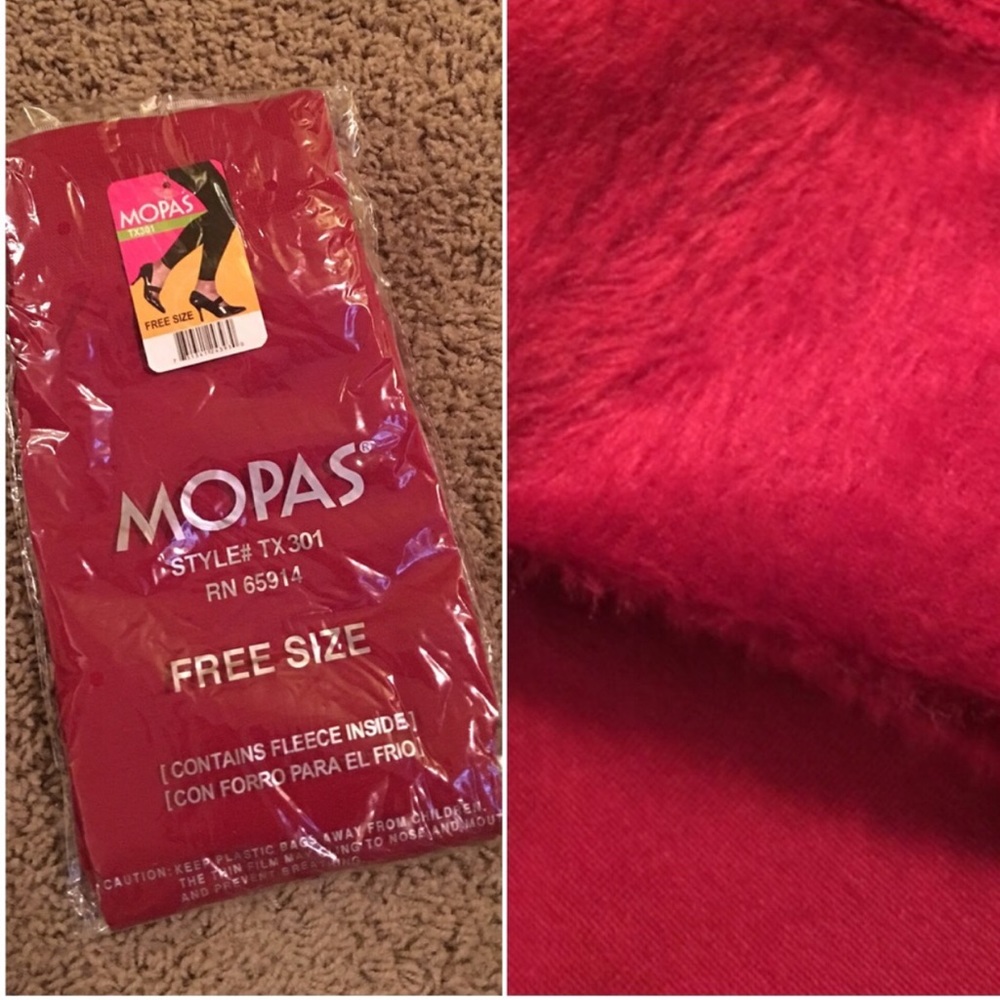 3/$12 Red Fleece Leggings 2 Available!