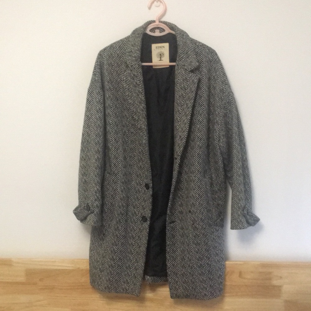 Oversized wool coat