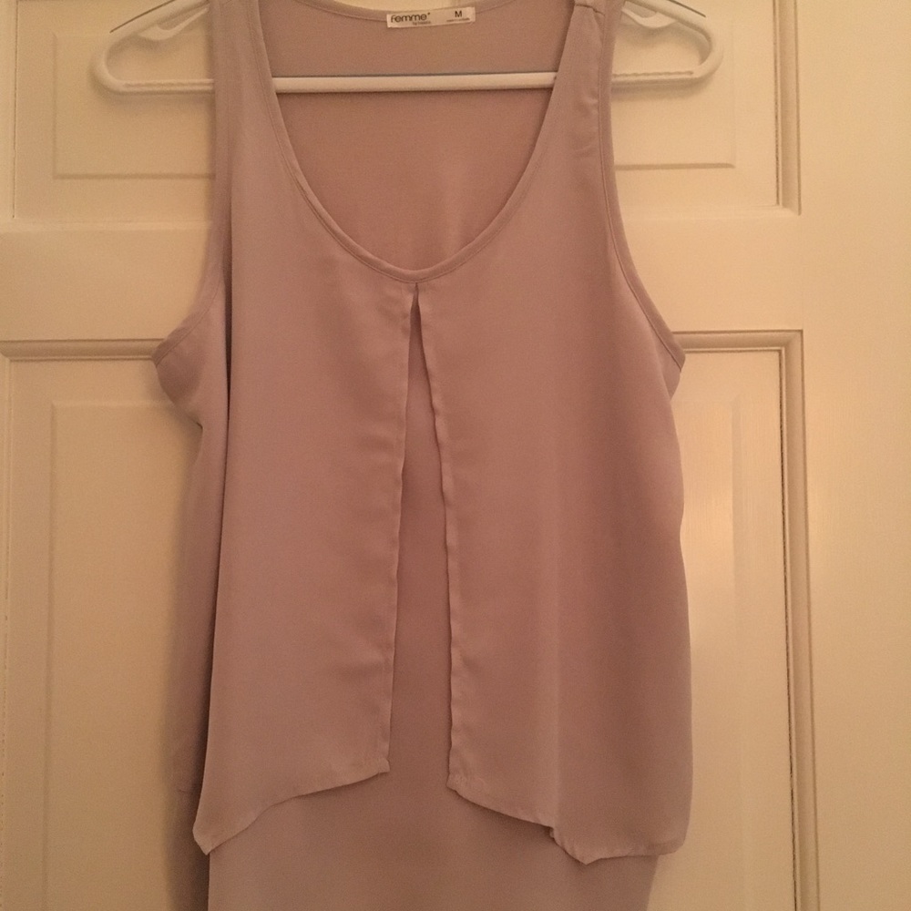 NEVER WORN Femme cream blouse