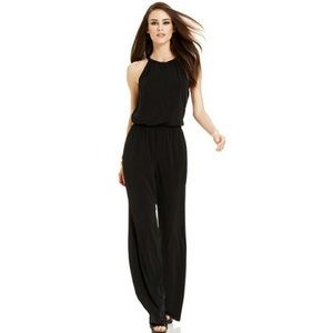 Black halter jumpsuit