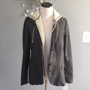 NWT treasure & bond hooded herringbone jacket