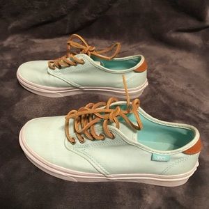 Casual Mint Green Vans size 7