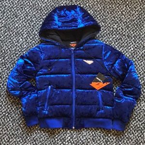 RARE ! Pony x FOREVER 21 velvet puffer jacket