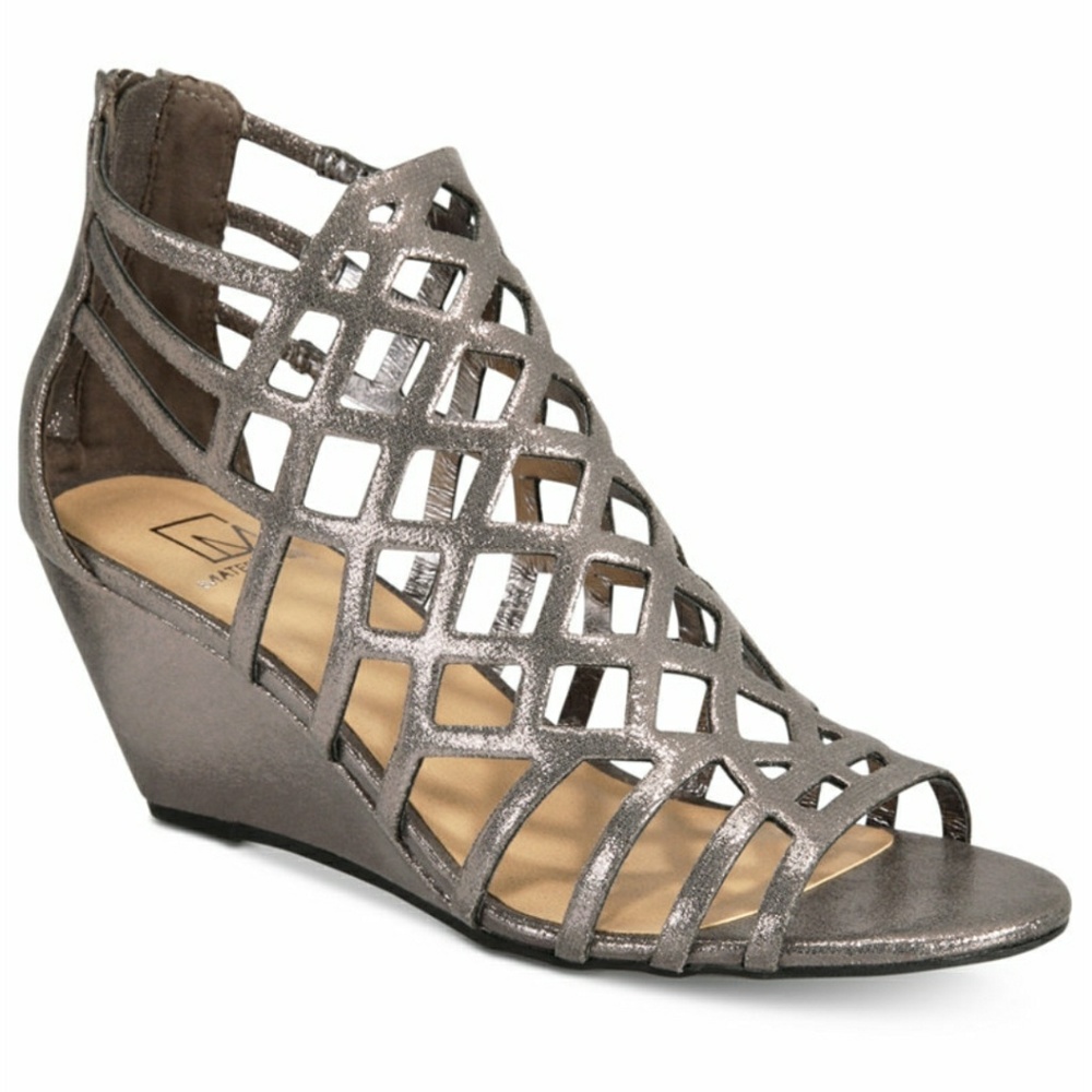 Henie Caged Demi Wedge Sandals