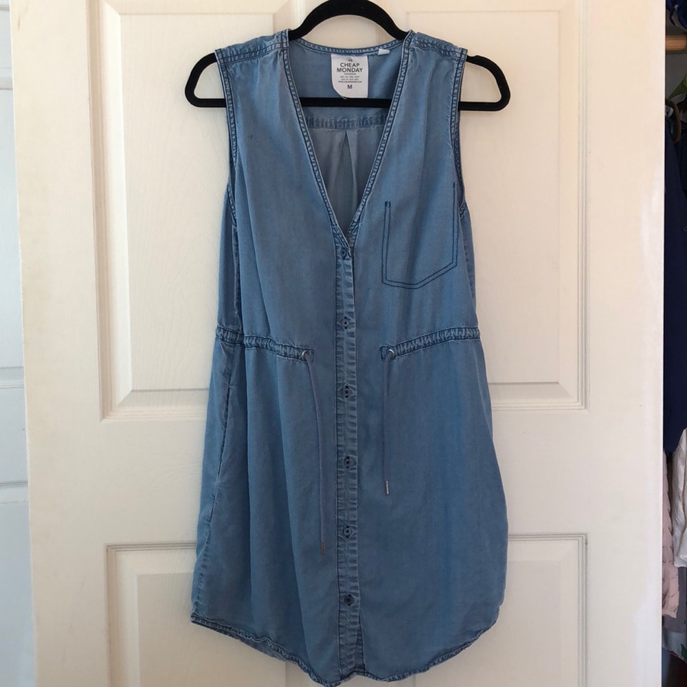 Cheap Monday Button Up Chambray Dress