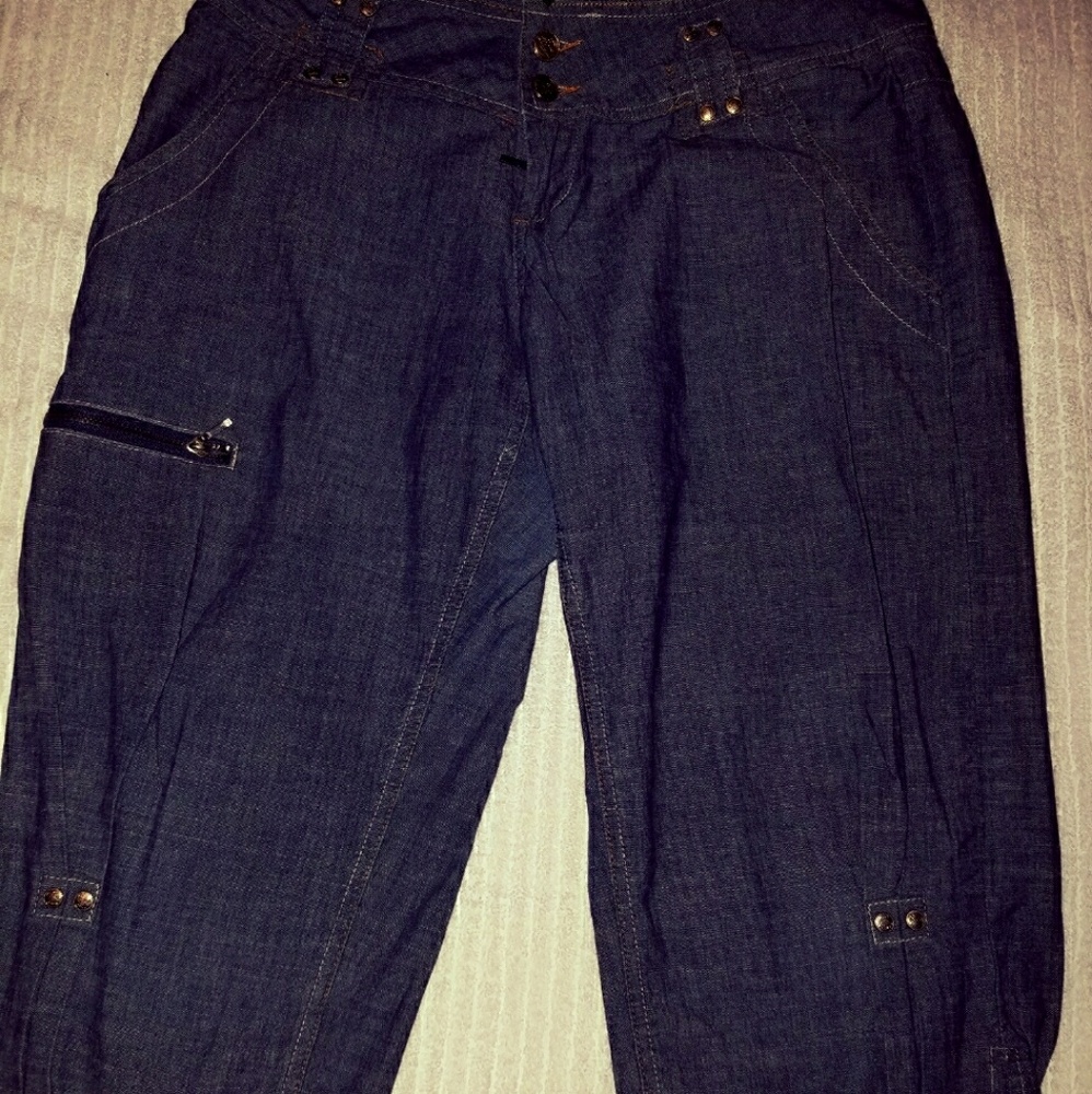 Jeans knee high shorts