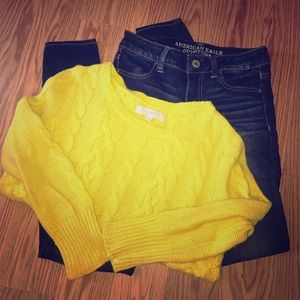Ann Taylor Loft Yellow Sweater