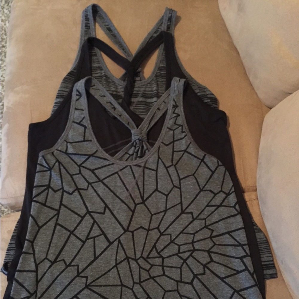 Knotted racer back tanks