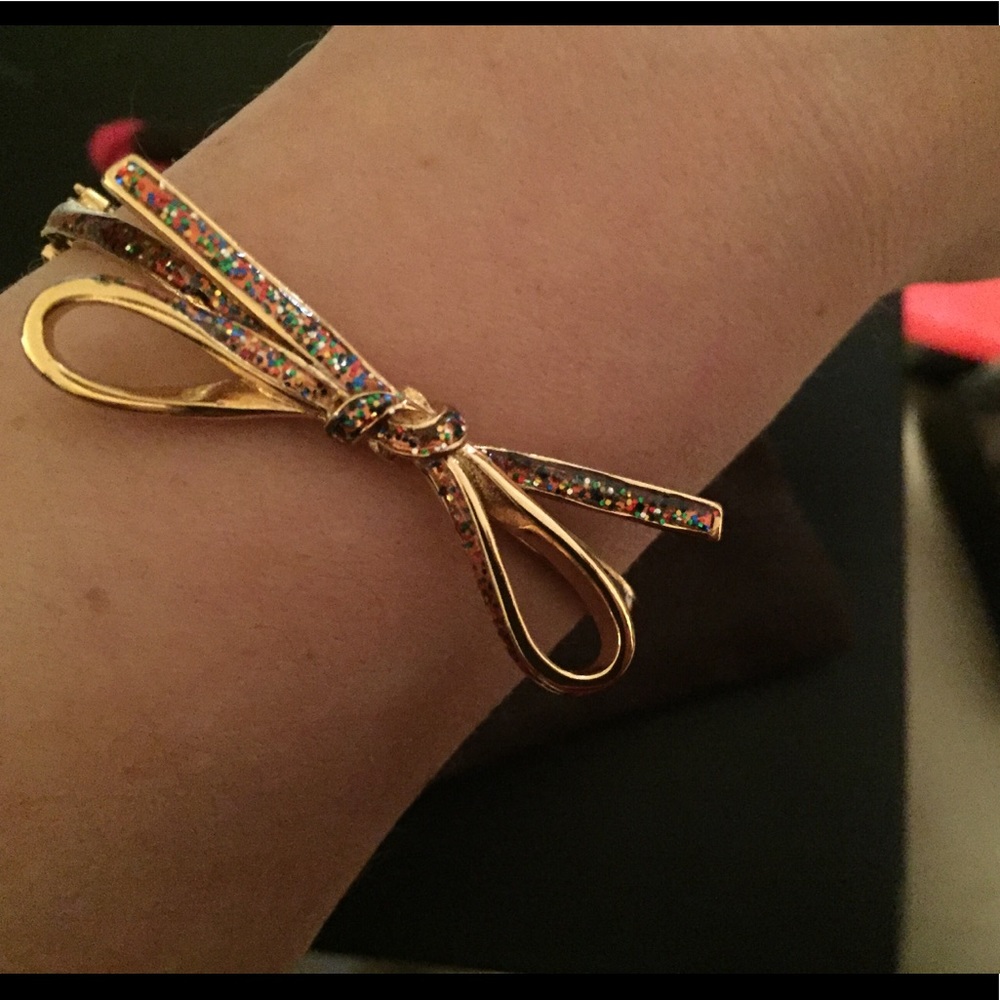 KATE SPADE Confetti Glitter Bow Bracelet