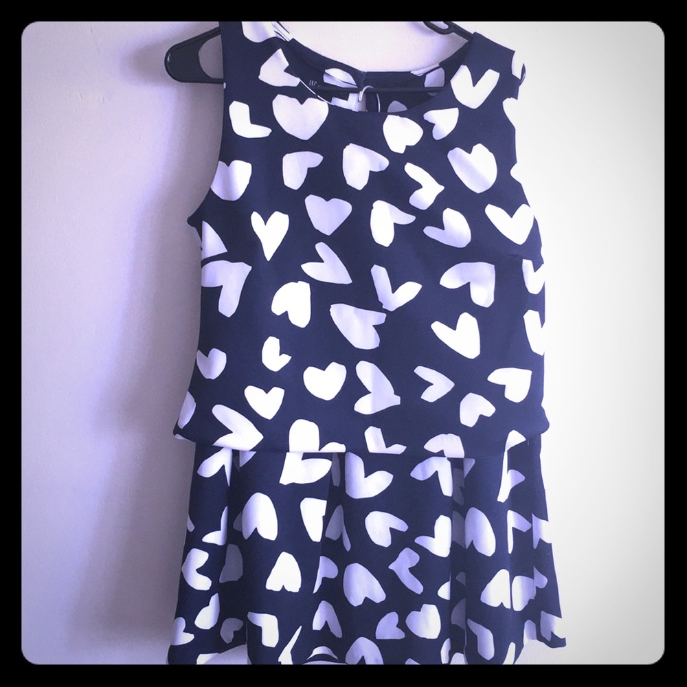 Inc 2 piece top and skirt