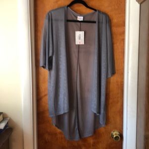 NWT dark gray sheer Lularoe Lindsay size small