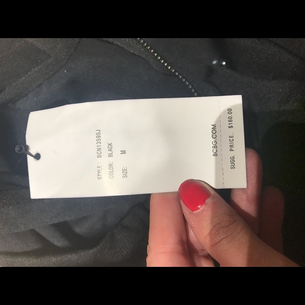 BCBG black jacket new w tags