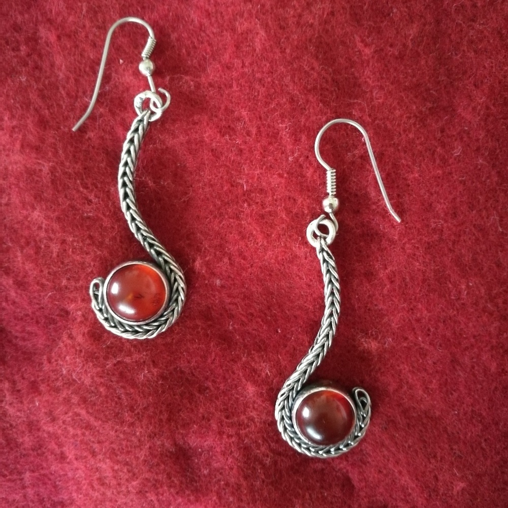 Vintage Silver Drop Earrings