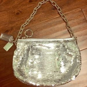 Coach Sequin small clutch bag