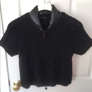Moncler short sleeves sweater black size 12