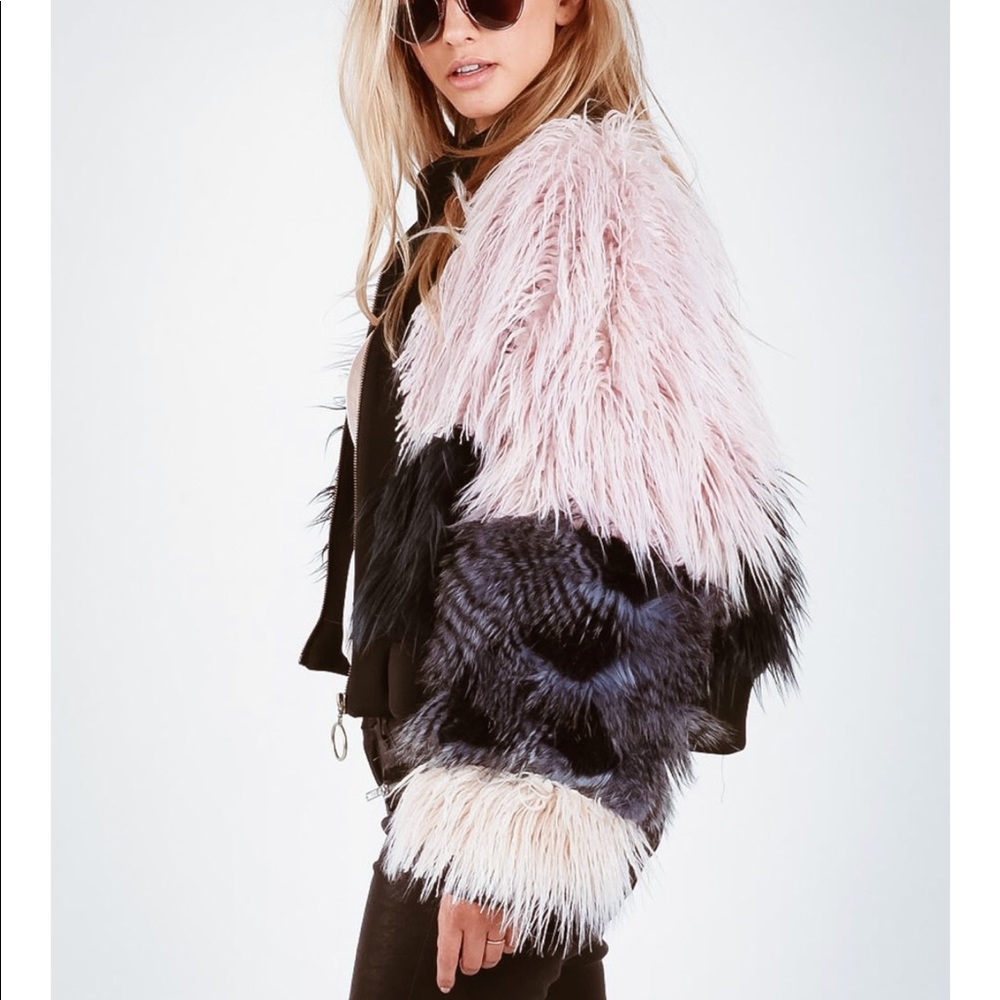 YF&B on the Road London Faux Fur Jacket