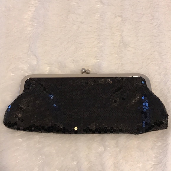 Sequined Black clutch SOLD - Picture 4 of 4
