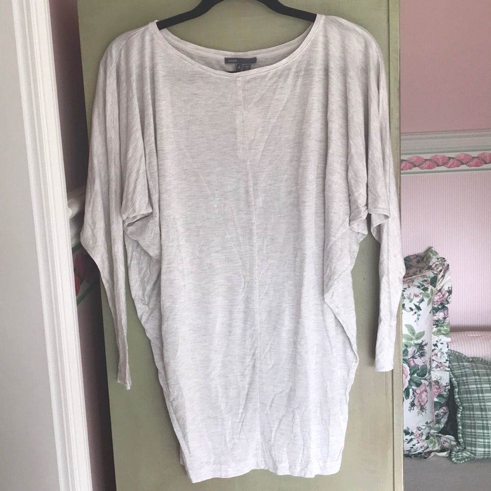 VINCE long sleeve tee GREY
