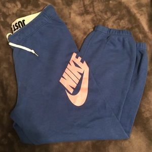 Blue Nike Capri Sweats size S