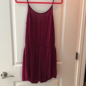 Wine Red Romper