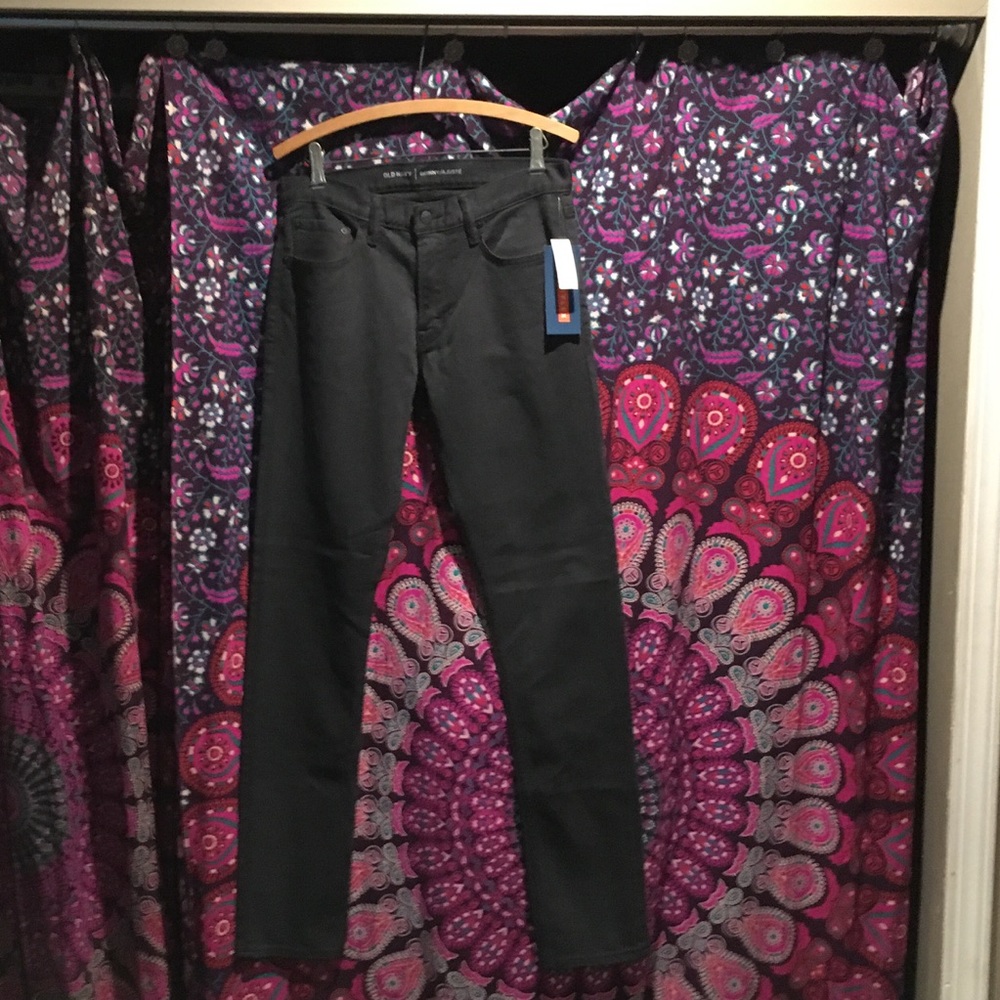 Old navy mens jeans built in flex black 30x34