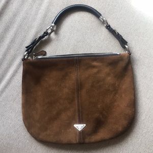 Prada Suede Hobo Bag