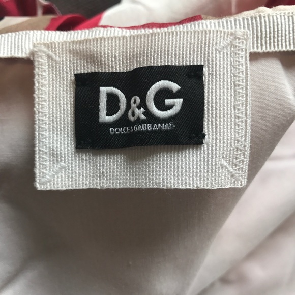 D&G silk bustier style strapless floral dress - Picture 5 of 8