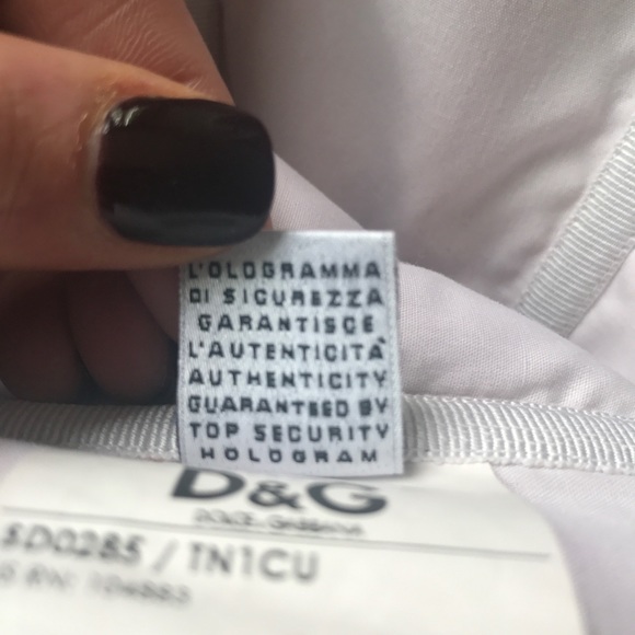 D&G silk bustier style strapless floral dress - Picture 7 of 8