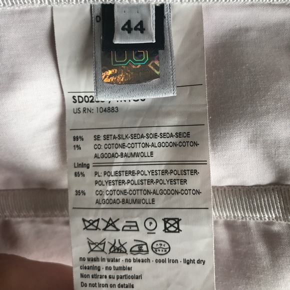 D&G silk bustier style strapless floral dress - Picture 8 of 8