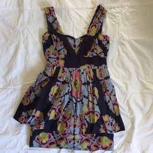 Leifsdottir Size 6 Peplum Sundress Lotus Awakening