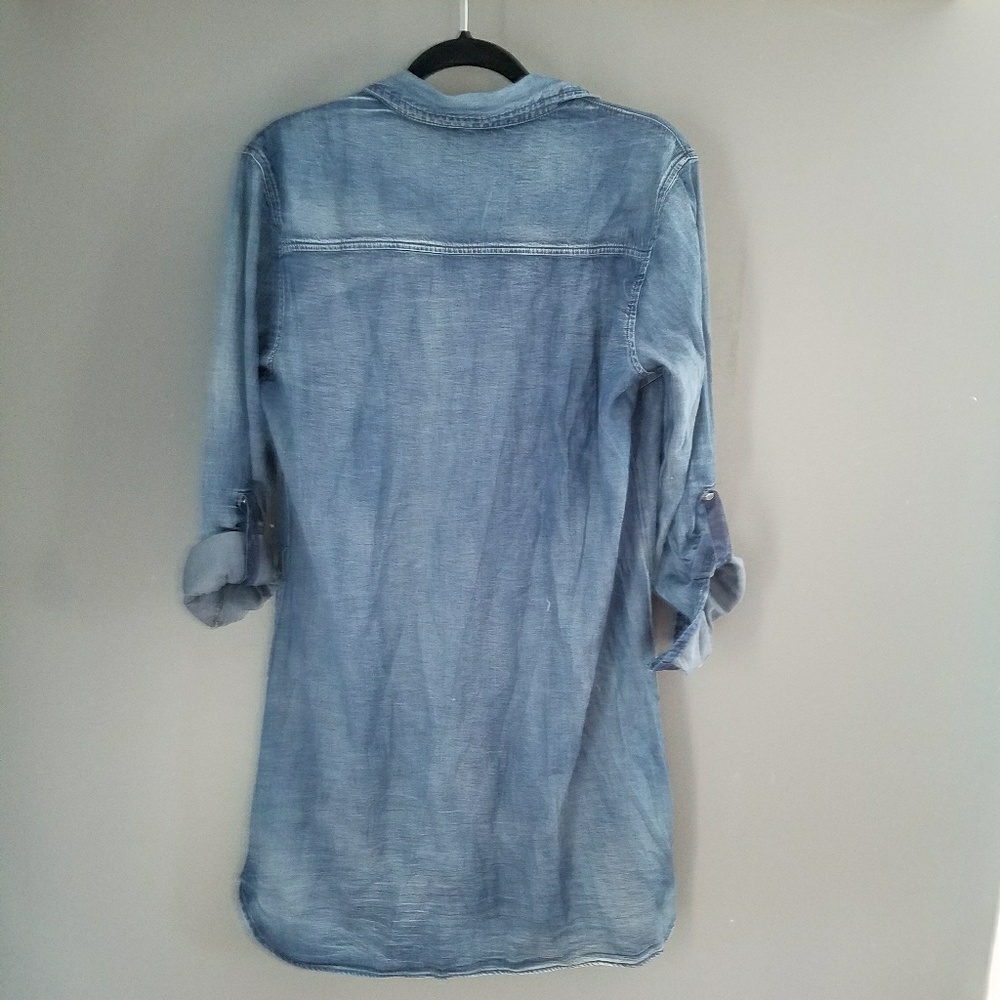 SOLD ๐ Just Fab Chambray Tunic / Dress Nwt - Picture 2 of 4