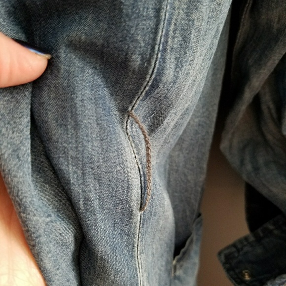 SOLD 📌 Just Fab Chambray Tunic / Dress Nwt - Picture 4 of 4