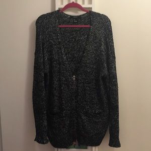 Oversized black sweater