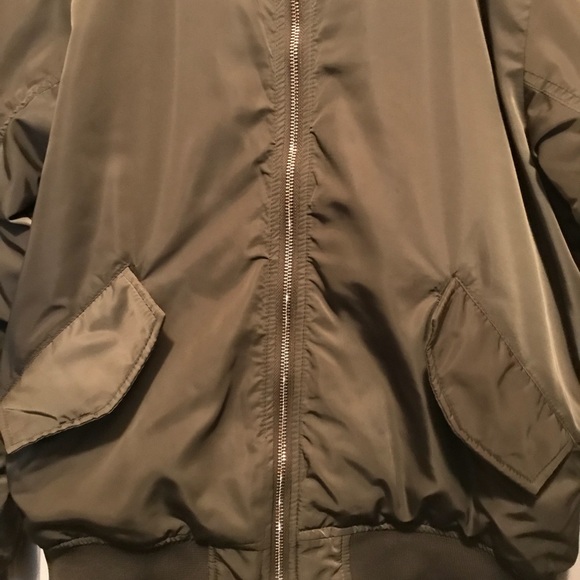 H&M Army Green Bomber Jacket - Picture 3 of 5