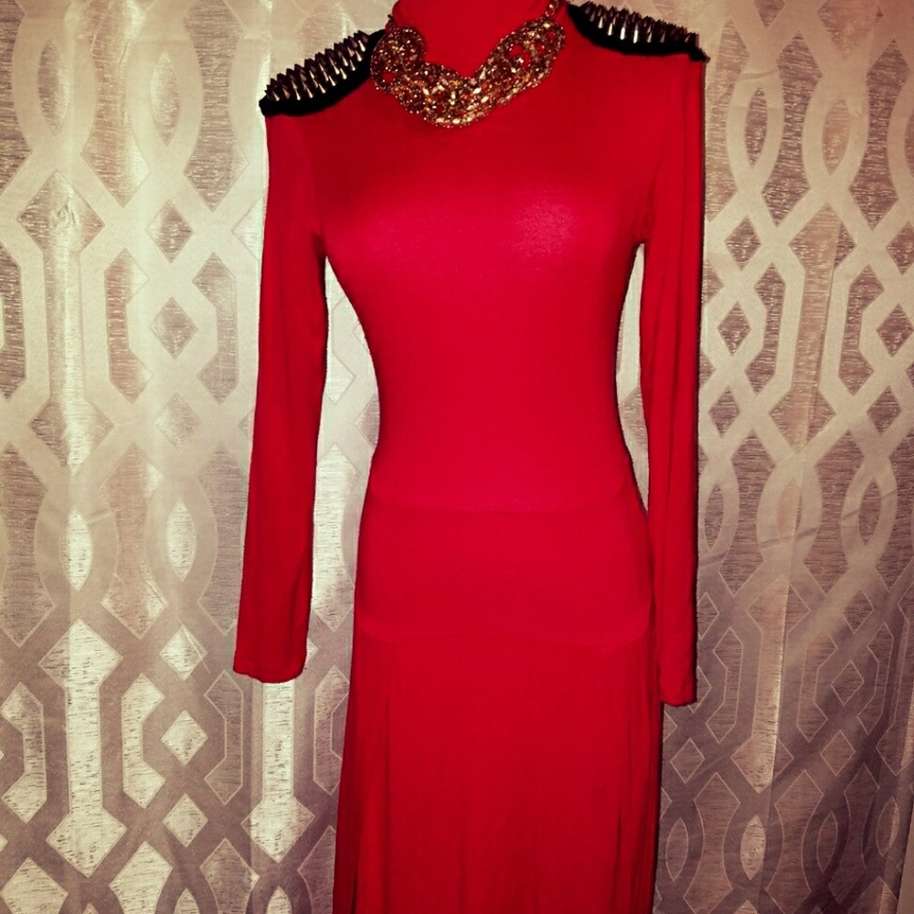 Red Slip dress