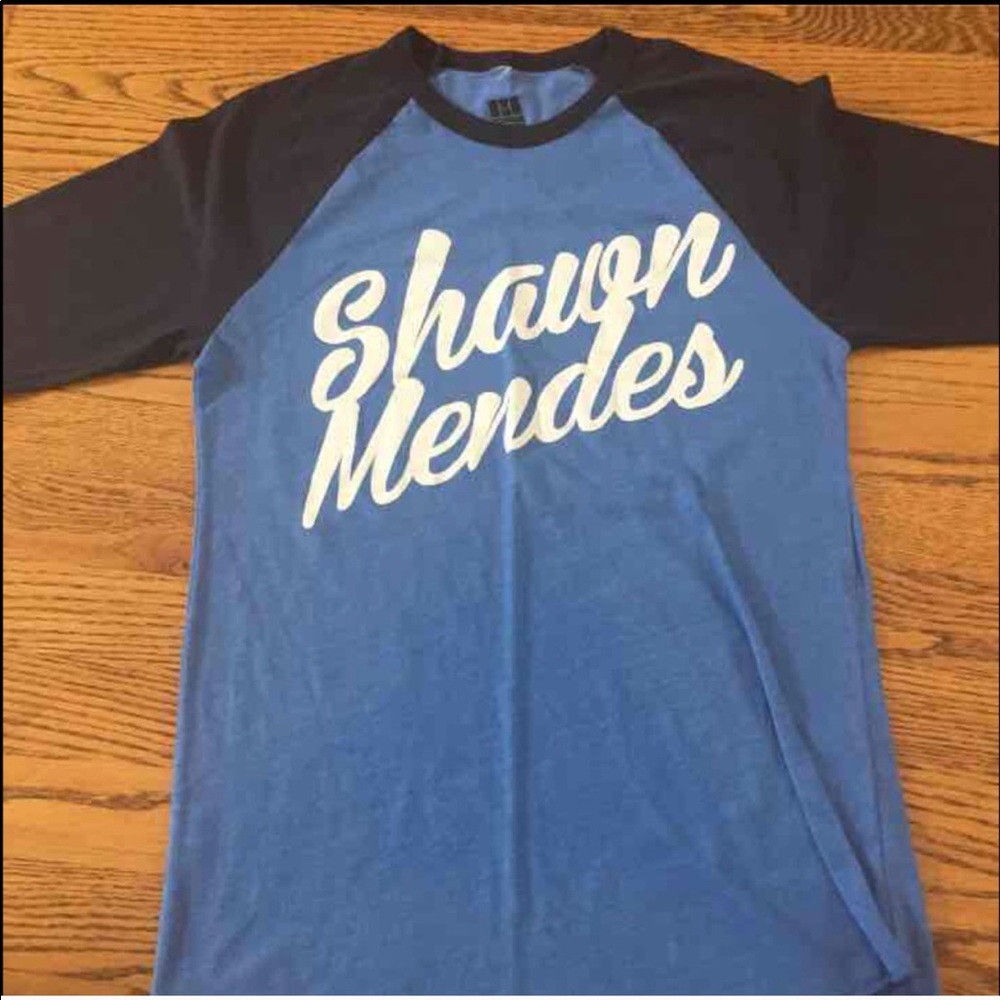 SIGNED Shawn Mendes baseball tee