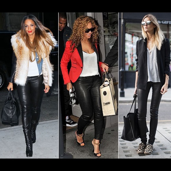 🆕Just in🎉Black Faux leather leggings✅ - Picture 4 of 7