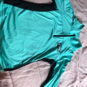 Victoria secret half zip up athletic shirt