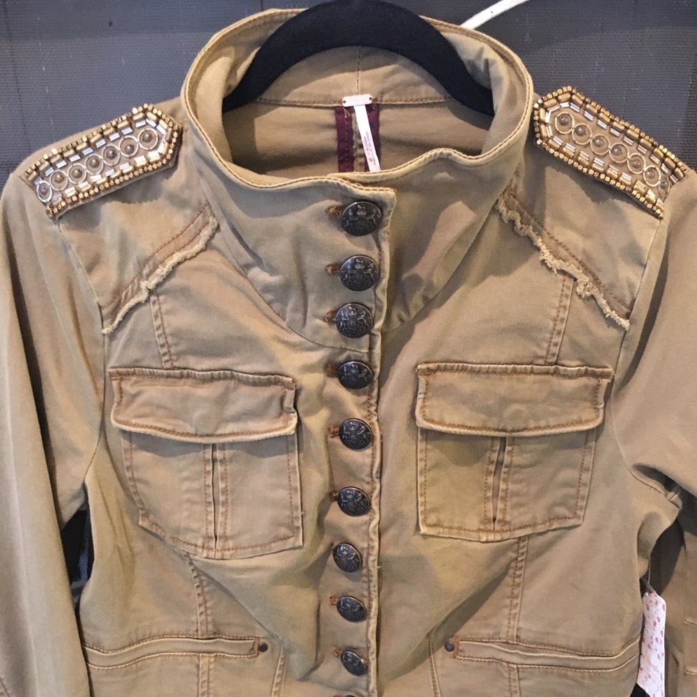 Free People Military Jacket