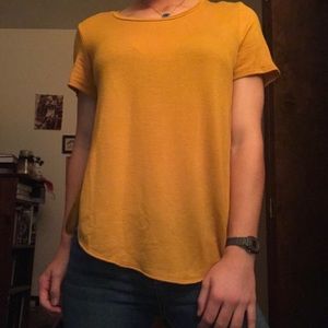 Mustard Yellow Short Sleeve Tunic