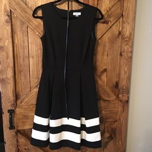 Classy black and white dress