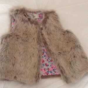 Faux fur vest