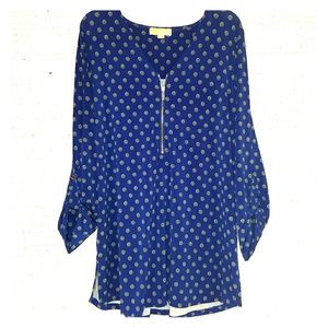 Michael Kors 3/4 sleeve MK Print Top