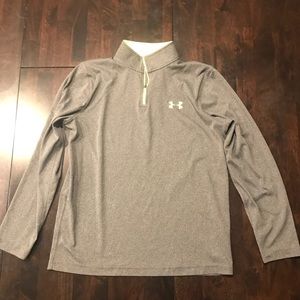 Gray Under Armour boys zip up
