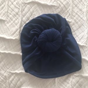 Navy Blue Top Knot