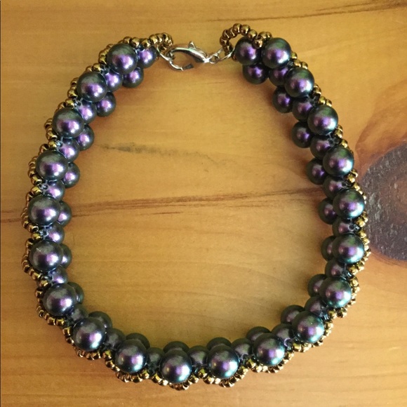 Swarovski Crystal Pearl Beaded Bracelet B3 - Picture 3 of 5