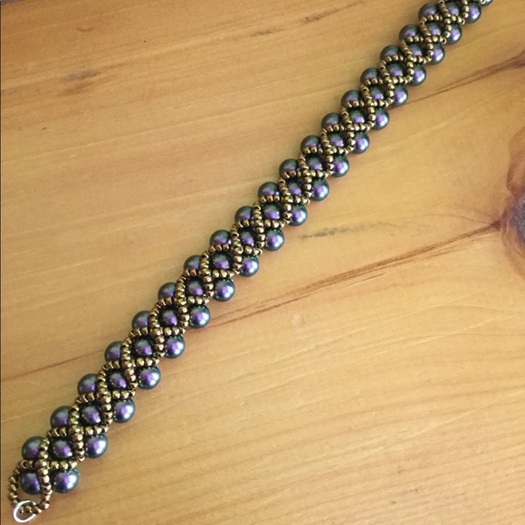 Swarovski Crystal Pearl Beaded Bracelet B3 - Picture 5 of 5