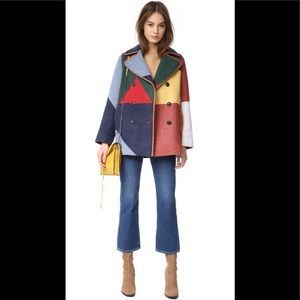 Tory Burch Cheval Colorblock Peacoat Size XL