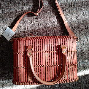 Bamboo Basket Handbag