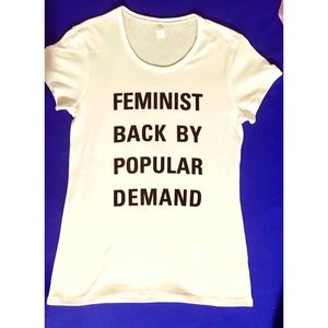 💁🏻💃🏽💪🏽 FEMINIST Alternative Apparel White T